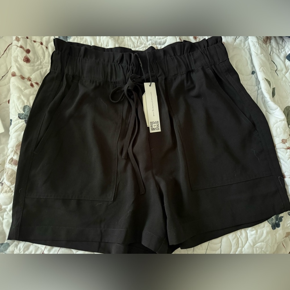 Sanctuary High Waist Black Shorts